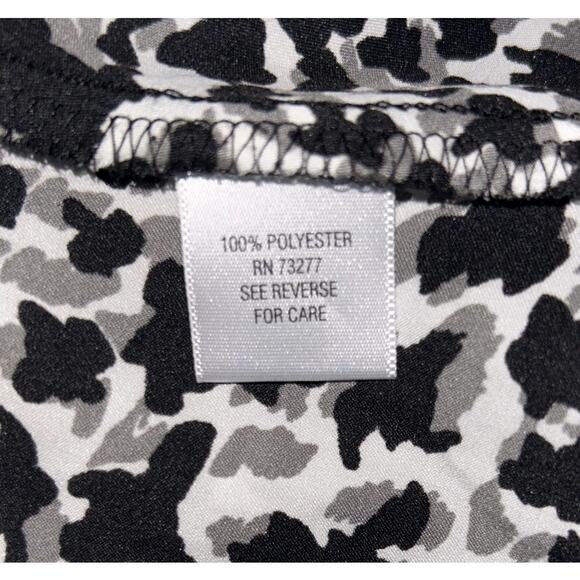 Apt. 9 Women's Large Black White & Gray Sleeveless Cowl Neck Top - Picture 4 of 4